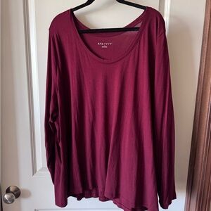 Ava & Viv Women's Deep Red Blouse